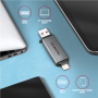 AXAGON Mobile USB 3.2 Gen 1 MINI card reader with USB-C and USB-A connectors , CRE-DAC