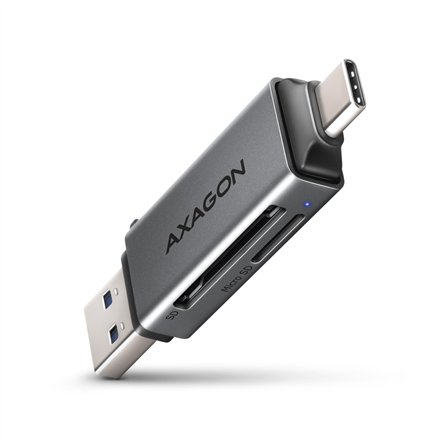 AXAGON Mobile USB 3.2 Gen 1 MINI card reader with USB-C and USB-A connectors , CRE-DAC