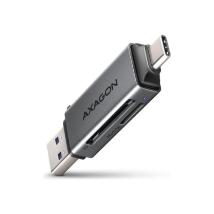 AXAGON Mobile USB 3.2 Gen 1 MINI card reader with USB-C and USB-A connectors , CRE-DAC