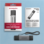 AXAGON Mobile USB 3.2 Gen 1 MINI card reader with USB-C and USB-A connectors , CRE-DAC