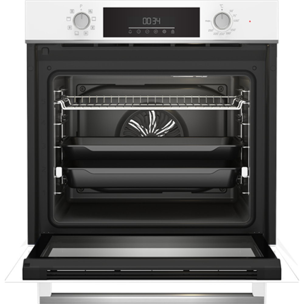BEKO Oven , BBIM14300WMS , 72 L , Electric , Catalytic , Electronic control , Steam function , Height 59.5 cm , Width 59.4 cm , White