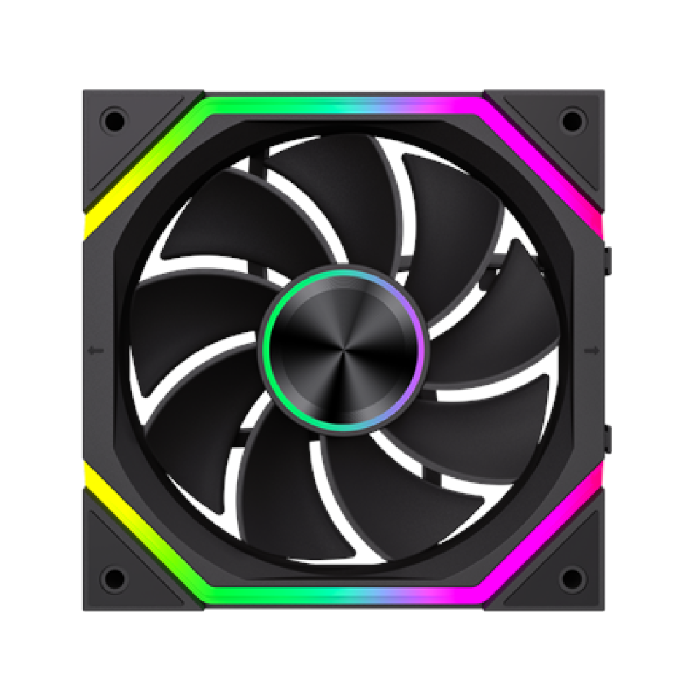Gamemax FN12A-N2 WL-R , Case fan , Black
