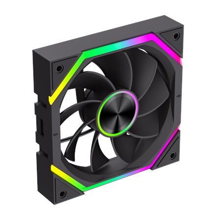Gamemax FN12A-N2 WL-R , Case fan , Black