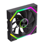 Gamemax FN12A-N2 WL-R , Case fan , Black