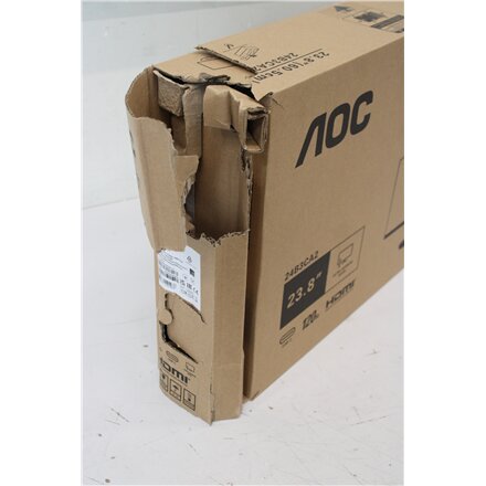 SALE OUT. AOC 24B3CA2 23.8 IPS/1920x1080/16:9/1ms/250cd/m2/HDMI, Audio out, USB , AOC SALE OUT. , 24B3CA2 , 23.8 , IPS , FHD , 100 Hz , 1 ms , 1920 x 1080 pixels , 250 cd/m² , HDMI ports quantity 1 , Black , Warranty 36 month(s) , DAMAGED PACKAGING