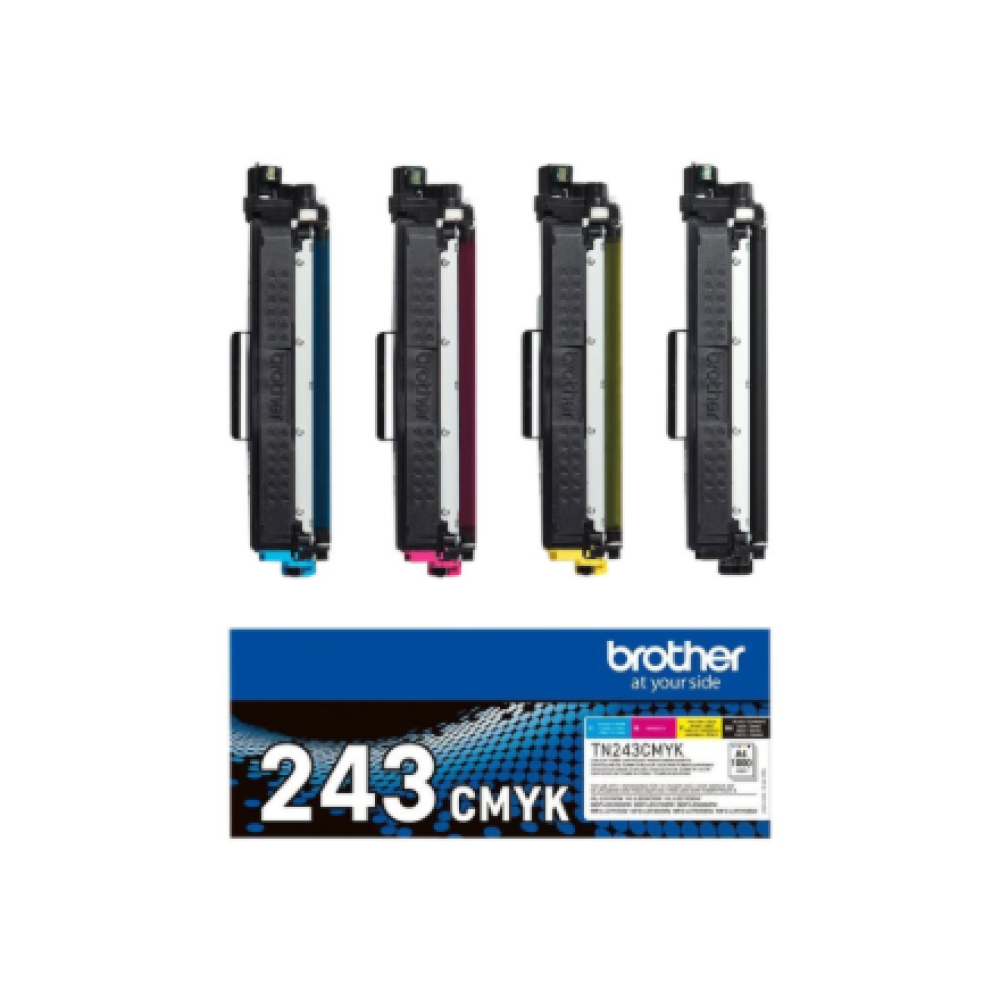 Brother TN-243CMYK, Toner Value Pack , Brother TN243CMYK , Brother TN243CMYK Value Pack - 4-pack - black, yellow, cyan, magenta - original - toner cartridge , Toner cartridge , Black, yellow, cyan, magenta