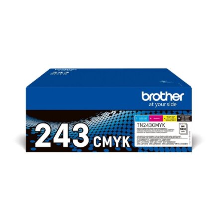 Brother TN-243CMYK, Toner Value Pack , Brother TN243CMYK , Brother TN243CMYK Value Pack - 4-pack - black, yellow, cyan, magenta - original - toner cartridge , Toner cartridge , Black, yellow, cyan, magenta