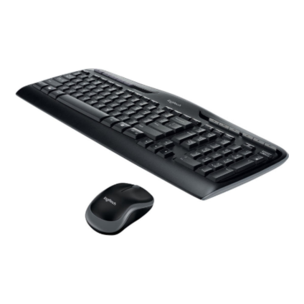 Logitech MK330 , Keyboard and Mouse Set , Wireless , Mouse included , US International , Black , 2.4 GHz
