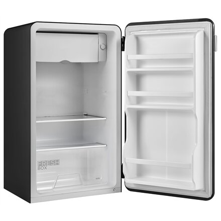 Midea Refrigerator , MDRD142SLE30 , Energy efficiency class Class E , Free standing , Height 83.5 cm , Larder , Fridge net capacity 93 L , 41 dB , Black