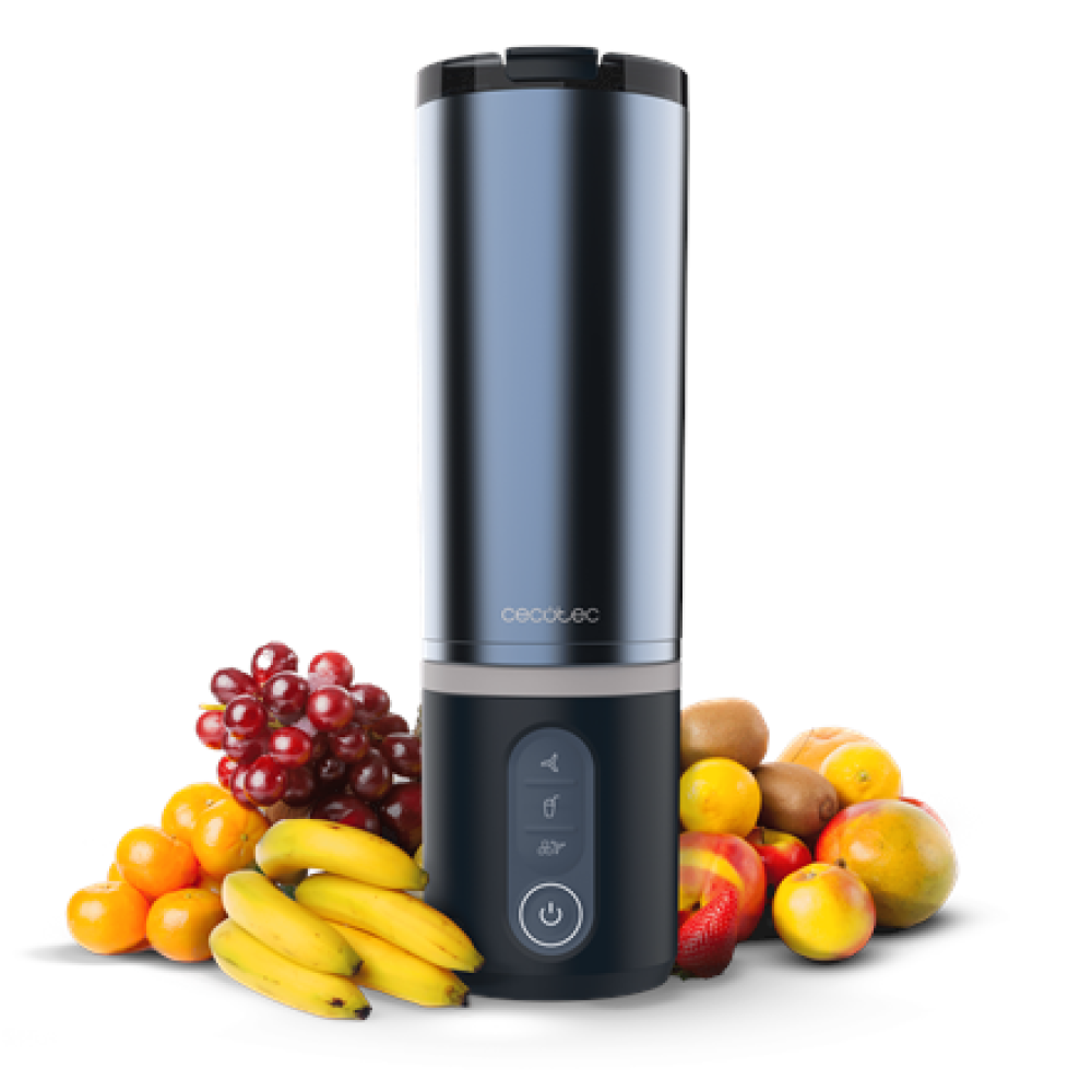 Cecotec Blender , Power Titanium Shake2Go , Portable , 180 W , Jar material BPA-free , Jar capacity 0.6 L , Dark Steel