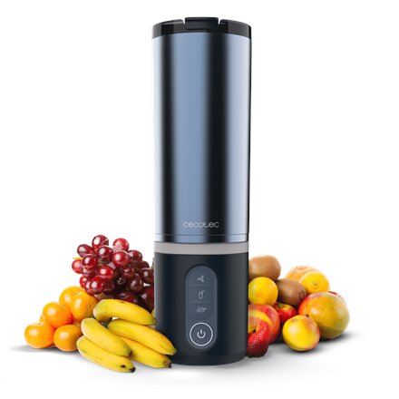 Cecotec Blender , Power Titanium Shake2Go , Portable , 180 W , Jar material BPA-free , Jar capacity 0.6 L , Dark Steel