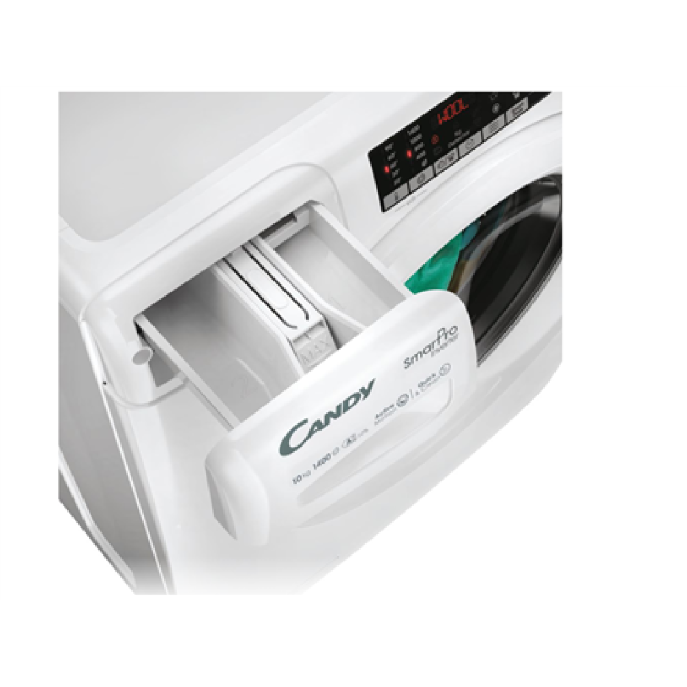 Candy Washing Machine , CO 4104TWM/1-S , Energy efficiency class A , Front loading , Washing capacity 10 kg , 1400 RPM , Depth 58 cm , Width 60 cm , 4 digit display , White