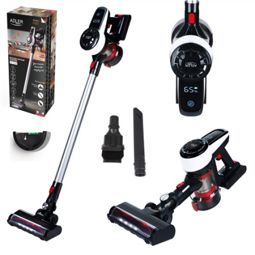 Adler , Vacuum Cleaner , AD 7048 , Cordless operating , Handstick/Handheld , 350 W , Operating time (max) 30 min , Black/Red/White , Warranty 24 month(s)
