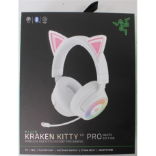 SALE OUT. Razer Kraken Kitty V3 Pro Headset, White , Razer Headset , Kraken Kitty V3 Pro , Bluetooth , Over-Ear , DAMAGED PACKAGING, DEMO
