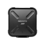 ADATA , External SSD , SD700 , 1000 GB , USB 3.1 , Black , Quality 3D NAND Flash. IP68 dust/water proof plus military-grade shockproof.