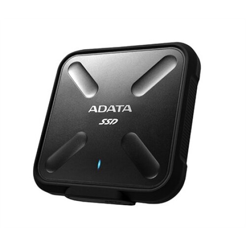 ADATA , External SSD , SD700 , 1000 GB , USB 3.1 , Black , Quality 3D NAND Flash. IP68 dust/water proof plus military-grade shockproof.
