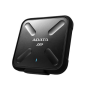 ADATA , External SSD , SD700 , 1000 GB , USB 3.1 , Black , Quality 3D NAND Flash. IP68 dust/water proof plus military-grade shockproof.