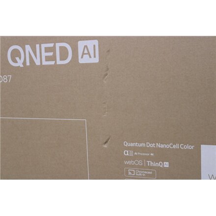 LG , QNED TV , 55QNED87T3B , 55 , Smart TV , webOS 24 , 4k UHD , Black , DAMAGED PACKAGING