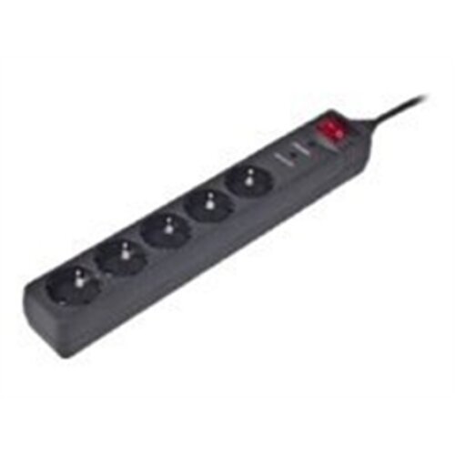 EnerGenie , Surge Protector SPG5-C-10/ 3 m/ 5 Sockets/ Black