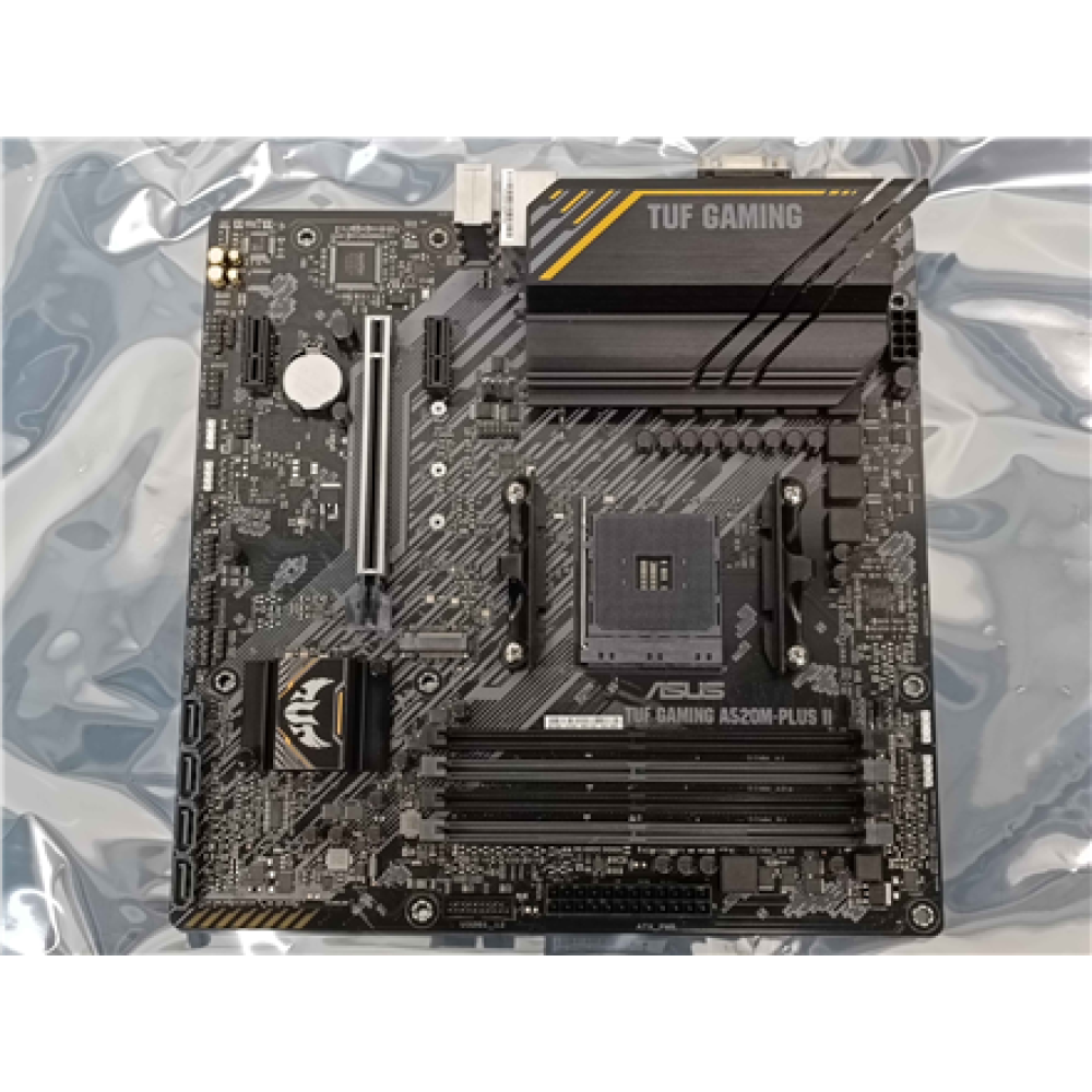 SALE OUT. ASUS TUF GAMING A520M-PLUS II , Asus , TUF GAMING A520M-PLUS II , Processor family AMD , Processor socket AM4 , DDR4 DIMM , Memory slots 4 , Supported hard disk drive interfaces SATA, M.2 , Number of SATA connectors 4 , Chipset AMD A520 , Micro 