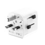 Gembird EU to Universal travel power adapter, 12W , TPA-EU2A12-01-W , 5 V