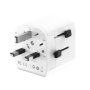 Gembird EU to Universal travel power adapter, 12W , TPA-EU2A12-01-W , 5 V
