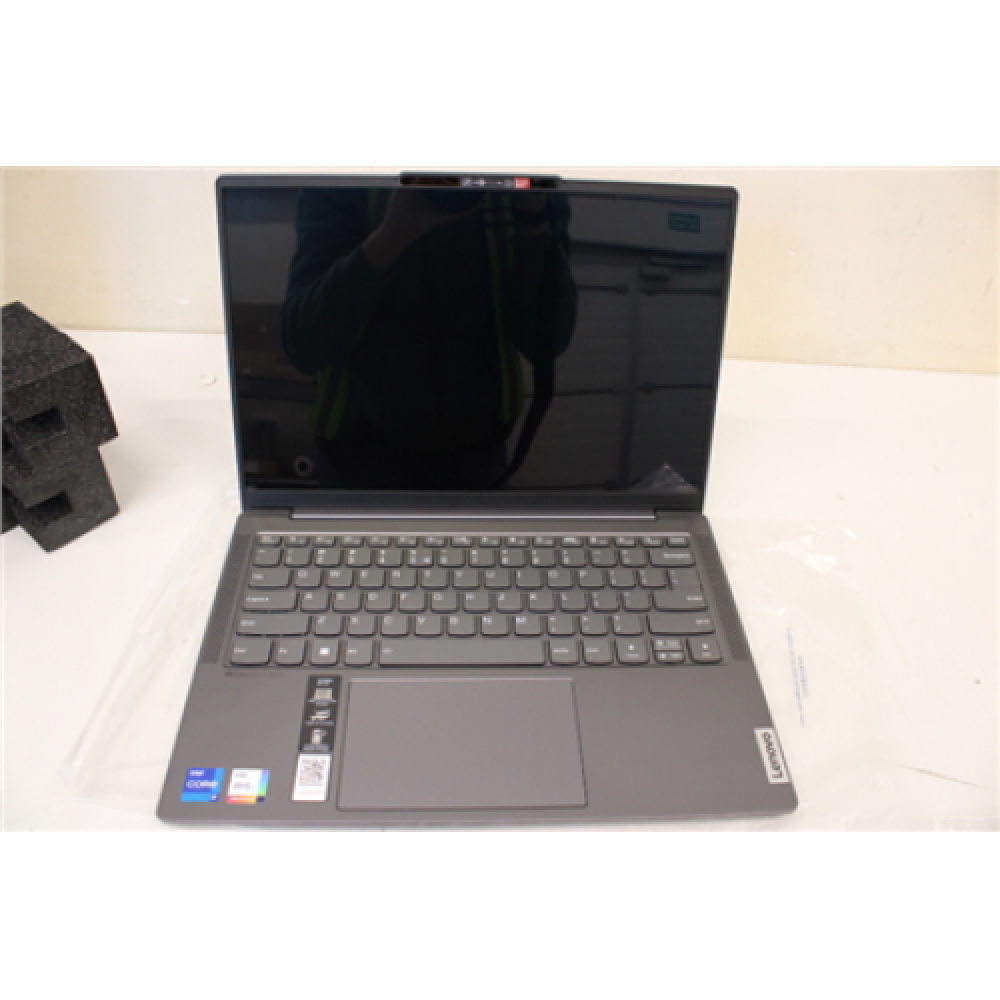 SALE OUT. Lenovo Yoga Slim 6 14IAP8 Storm Grey 14 OLED WUXGA Glossy Intel Core i5 i5-1240P 16 GB Soldered LPDDR5-4800 SSD 512 GB Intel Iris Xe Graphics Windows 11 Home 802.11ax Bluetooth version 5.1 Keyboard language English Keyboard backlit Warranty 24 m