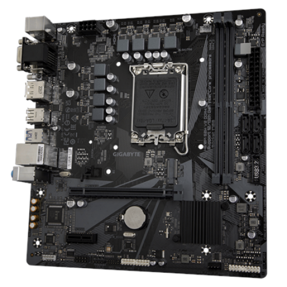 Gigabyte , H610M S2H V2 DDR4 , Processor family Intel , Processor socket LGA1700 , DDR4 DIMM , Memory slots 2 , Supported hard disk drive interfaces SATA, M.2 , Number of SATA connectors 4 , Chipset Intel H610 Express , Micro ATX