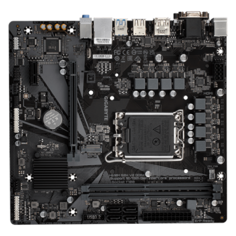 Gigabyte , H610M S2H V2 DDR4 , Processor family Intel , Processor socket LGA1700 , DDR4 DIMM , Memory slots 2 , Supported hard disk drive interfaces SATA, M.2 , Number of SATA connectors 4 , Chipset Intel H610 Express , Micro ATX