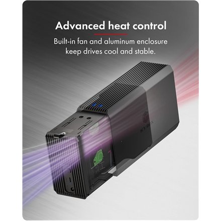 Raidsonic , RAID-System Dual bay, HDD/SSD USB 3.2 (Gen 2) with fan , IB-RD3720-CU3
