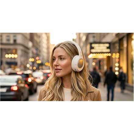 Muse Headphones , M-295 ANCW , Bluetooth , Over-Ear , Microphone , White , Noise canceling