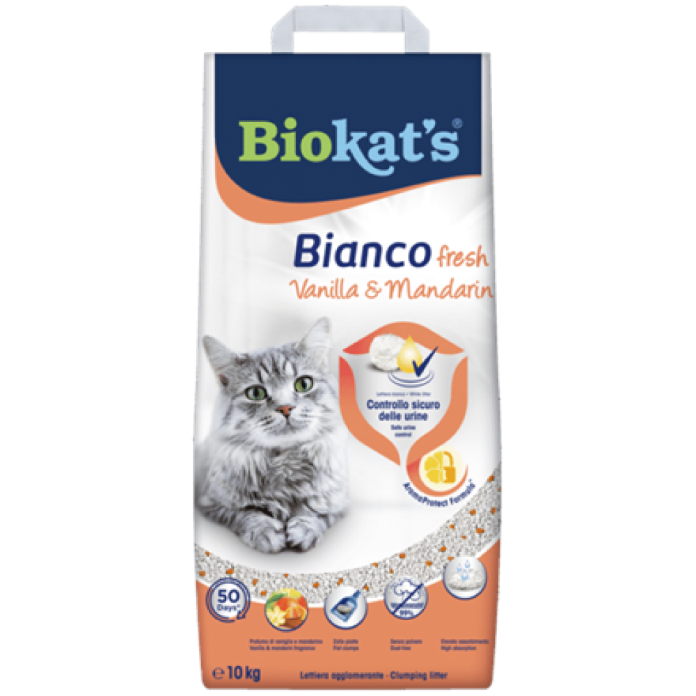 Biokats , Cat litter: Fresh Vanilla Mandarin, 10kg , 110304