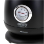 Camry , Kettle with a thermometer , CR 1344 , Electric , 2200 W , 1.7 L , Stainless steel , 360° rotational base , Black
