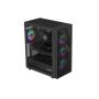 Genesis Gaming PC Case , Diaxid 605 ARGB , Black , Midi Tower , Power supply included No