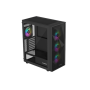 Genesis Gaming PC Case , Diaxid 605 ARGB , Black , Midi Tower , Power supply included No