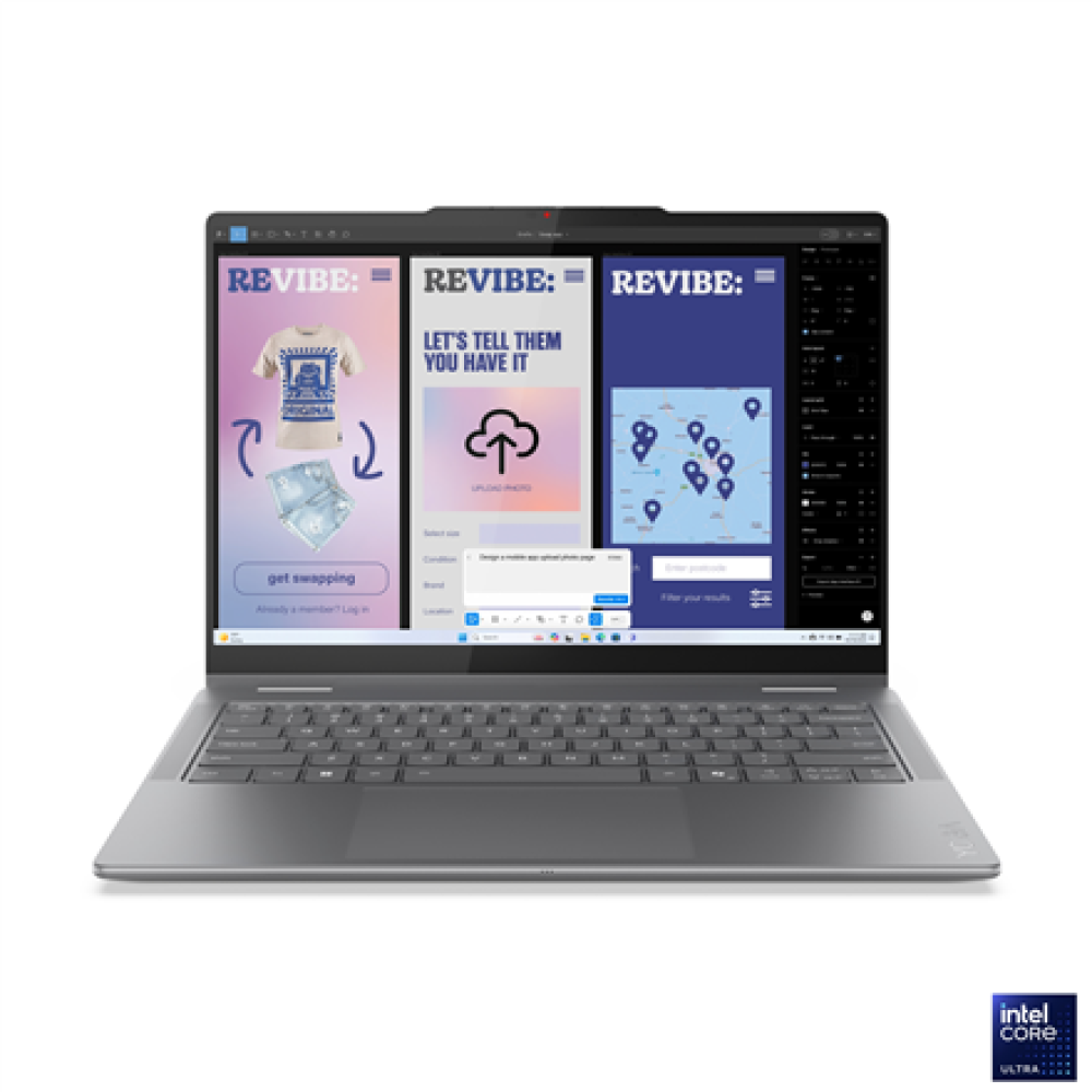 Lenovo Yoga 7 2-in-1 14ILL10 , Luna Grey , 14 , OLED , Touchscreen , WQXGA+ , 2880 x 1800 pixels , Glossy , Intel Core Ultra 7 , 258V , 32 GB , Soldered LPDDR5x , Solid-state drive capacity 1000 GB , Intel Arc Graphics 140V , Windows 11 Home , 802.11be , 