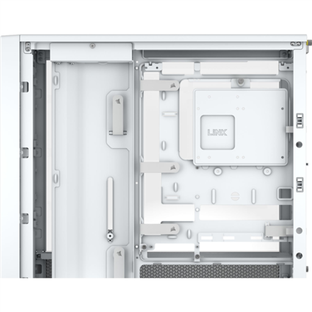 Corsair PC Case , Frame 4000D Modular , White , Mid-Tower , Power supply included No