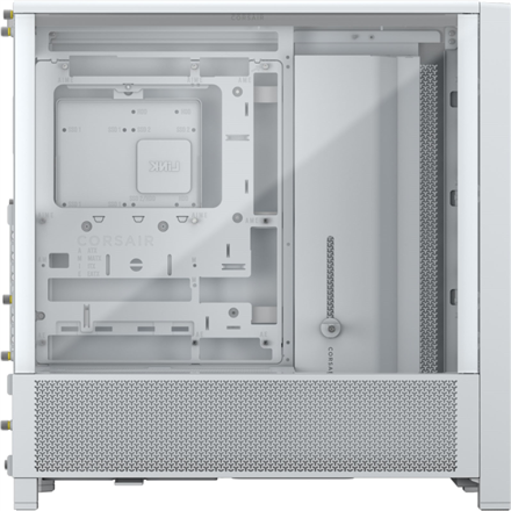 Corsair PC Case , Frame 4000D Modular , White , Mid-Tower , Power supply included No