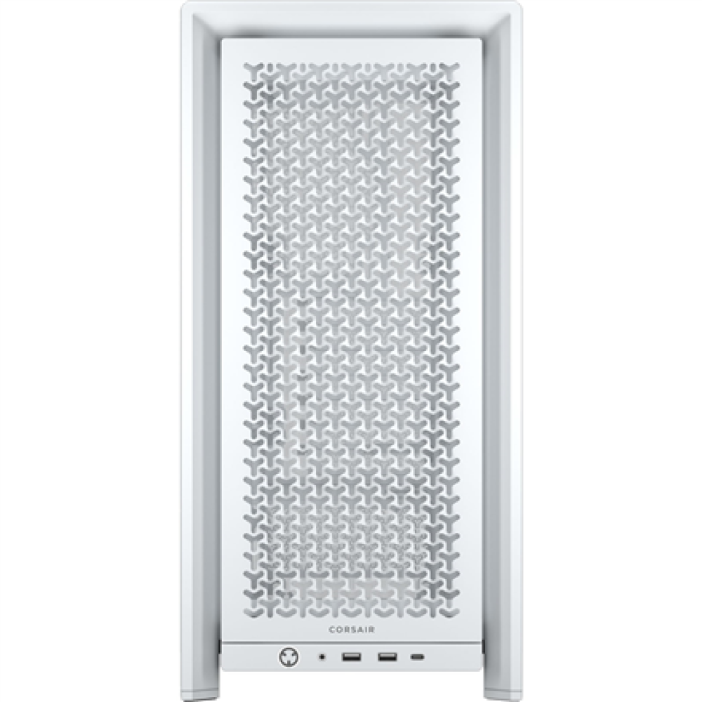Corsair PC Case , Frame 4000D Modular , White , Mid-Tower , Power supply included No