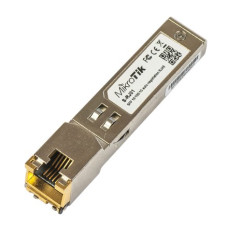 MikroTik , S-RJ01 , SFP , Copper , RJ-45 , 10/100/1000 Mbit/s , Maximum transfer distance 100 m , 0 to +85C