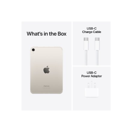 Apple iPad Mini (A17 Pro) Wi-Fi + Cellular 512GB Starlight , Apple