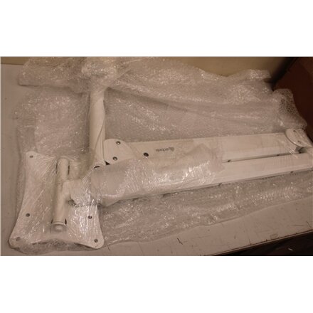 SALE OUT. EDBAK MSA02w-B Double Swing Arm Wall Mount for 10-29 Screens, White , EDBAK Wall mount , MSA02w-B , Tilt , 10-29 , Maximum weight (capacity) 10 kg , DAMAGED PACKAGING, DAMAGED PAINT ON EDGES , White