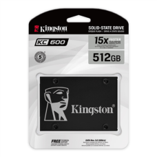 Kingston , KC600 , 512 GB , SSD form factor 2.5 , SSD interface SATA , Read speed 550 MB/s , Write speed 520 MB/s