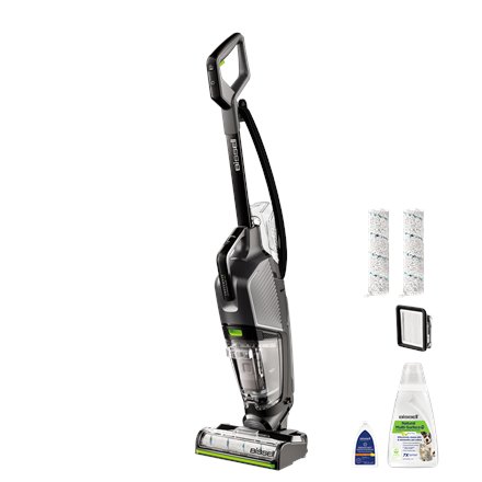 Bissell , All-in One Multi-Surface Cleaner , Crosswave HydroSteam Pet Pro , Corded operating , Washing function , 1100 W , Grey , Warranty 24 month(s)