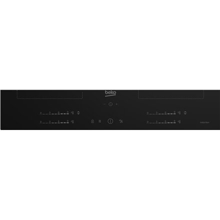 BEKO Hob , HII64720QUF2T , Induction , Number of burners/cooking zones 4 , Touch , Timer , Black