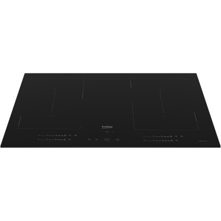 BEKO Hob , HII64720QUF2T , Induction , Number of burners/cooking zones 4 , Touch , Timer , Black