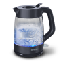 TEFAL Kettle , KO2G08E0 , 2000 W , Electric , 1.7 L , Heat-resistant glass , 360° rotational base , Black/Transparent