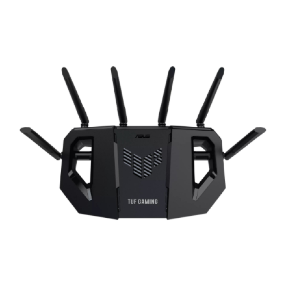 Asus , Dual Band WiFi 7 Extendable Gaming Router , TUF Gaming BE6500 , 802.11be , 6500 Mbit/s , Ethernet LAN (RJ-45) ports 4 , Mesh Support Yes , MU-MiMO Yes , Antenna type External fixed , 1