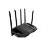 Asus , Dual Band WiFi 7 Extendable Gaming Router , TUF Gaming BE6500 , 802.11be , 6500 Mbit/s , Ethernet LAN (RJ-45) ports 4 , Mesh Support Yes , MU-MiMO Yes , Antenna type External fixed , 1
