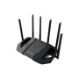 Asus , Dual Band WiFi 7 Extendable Gaming Router , TUF Gaming BE6500 , 802.11be , 6500 Mbit/s , Ethernet LAN (RJ-45) ports 4 , Mesh Support Yes , MU-MiMO Yes , Antenna type External fixed , 1